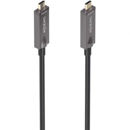 Aisens Cable USB-C a USB-C 3.1 Gen2 AOC 10Gbps 60W 7.5m Negro